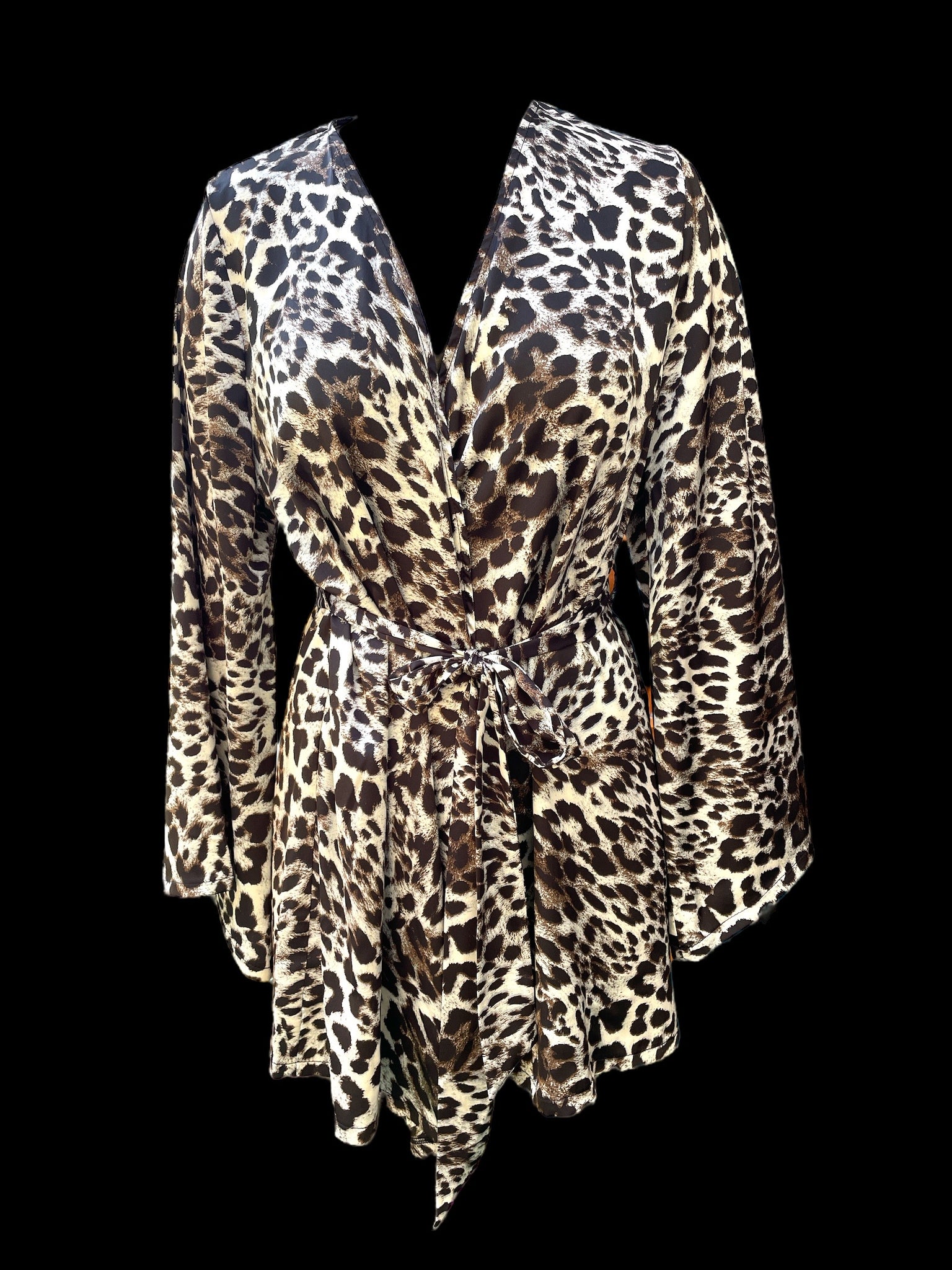 Leopard Silky Kimono