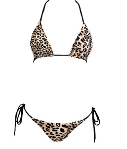 String Bikini In Leopard